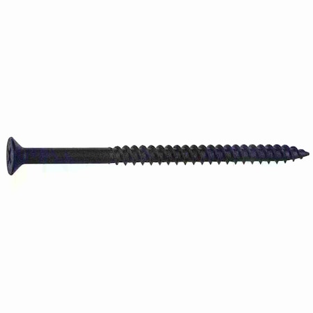 Midwest Fastener Wood Screw, #10, 3 in, Black Phosphate Steel Flat Head Phillips Drive, 100 PK 02651